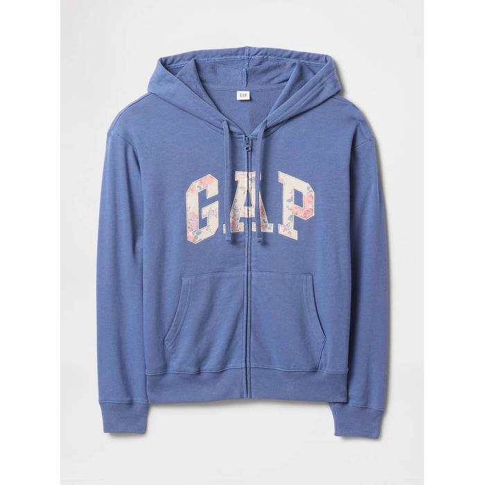 Gap Logo Relaxed Fermuarlı Sweatshirt цвет: Голубой