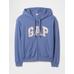 Gap Logo Relaxed Fermuarlı Sweatshirt цвет: Голубой