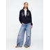 Gap Logo Relaxed Fermuarlı Sweatshirt цвет: Синий