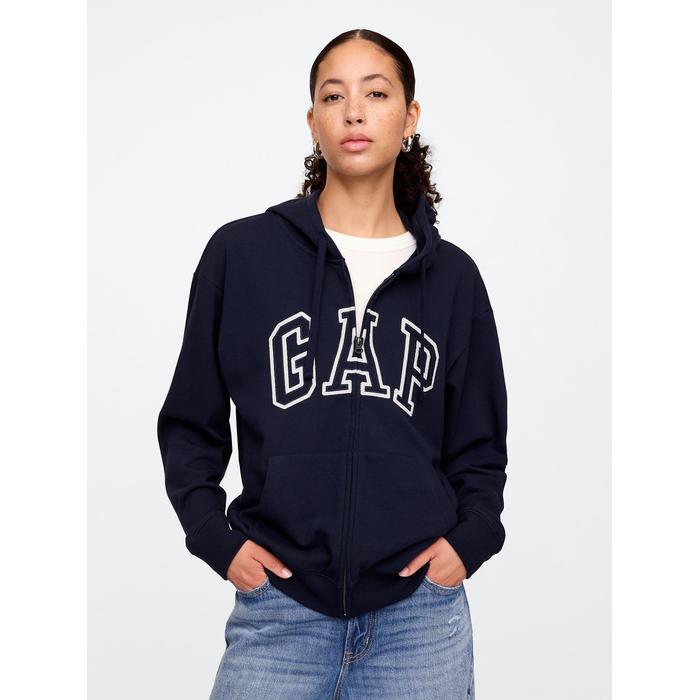 Gap Logo Relaxed Fermuarlı Sweatshirt цвет: Синий