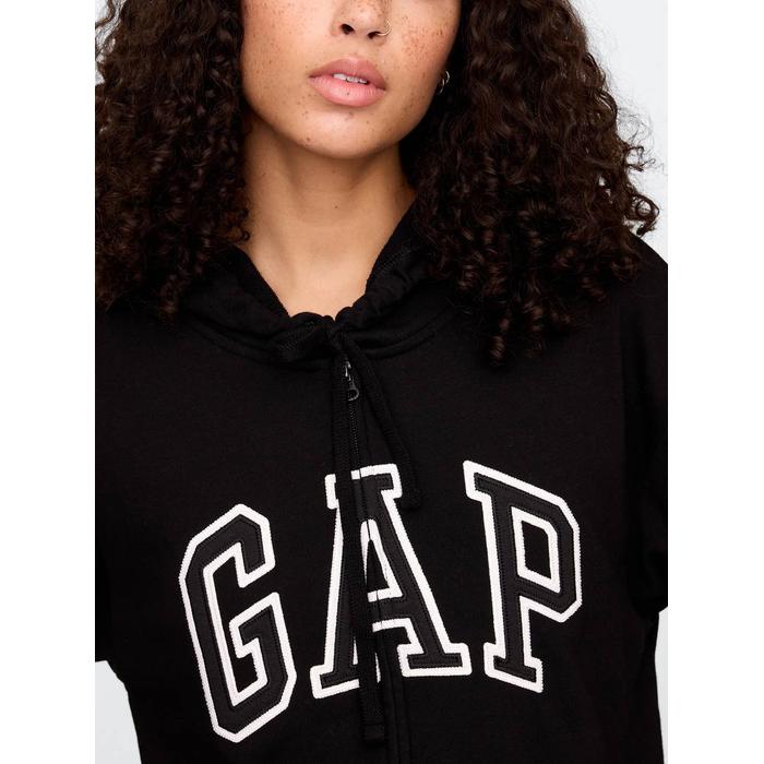 Gap Logo Relaxed Fermuarlı Sweatshirt цвет: Чёрный