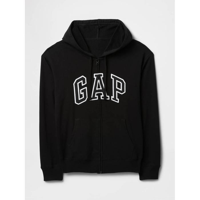 Gap Logo Relaxed Fermuarlı Sweatshirt цвет: Чёрный