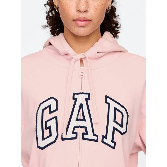Gap Logo Relaxed Fermuarlı Sweatshirt цвет: Розовый