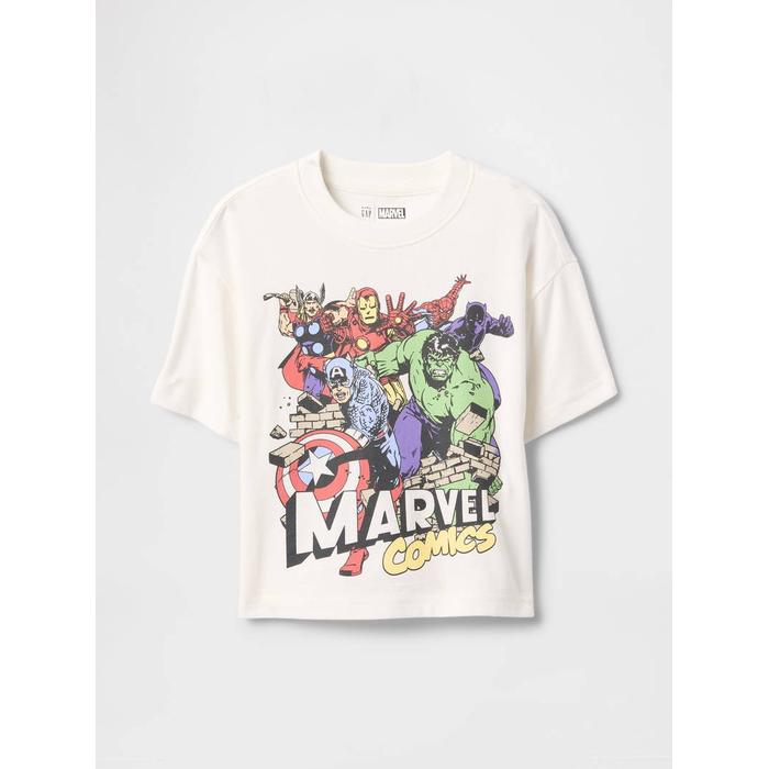 Marvel Футболка с увеличенным рисунком цвет: Белый