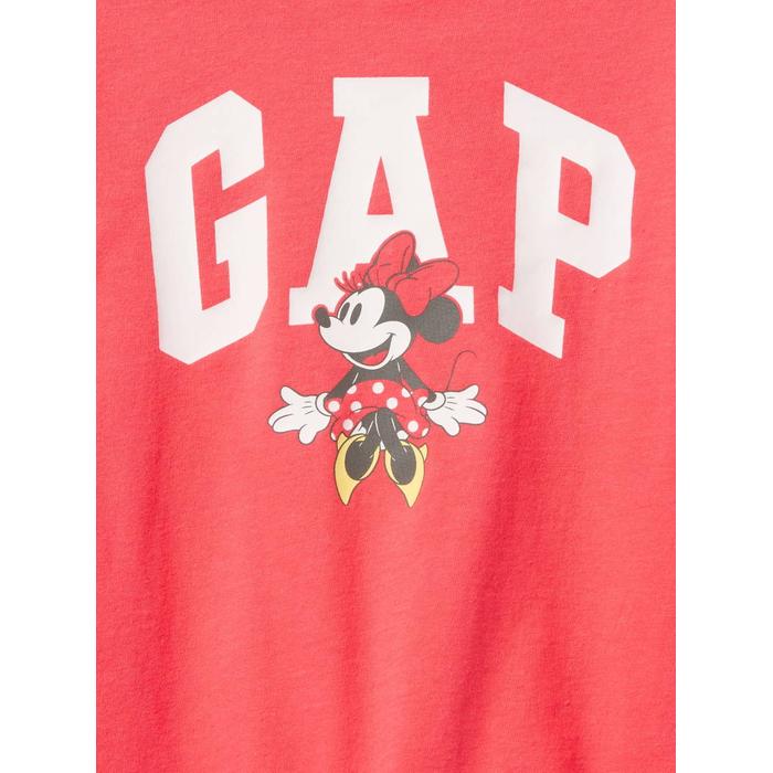 Disney Футболка с изображением Минни Маус с логотипом Gap цвет: Розовый