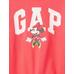 Disney Футболка с изображением Минни Маус с логотипом Gap цвет: Розовый