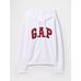Gap Logo Relaxed Fermuarlı Sweatshirt цвет: Белый