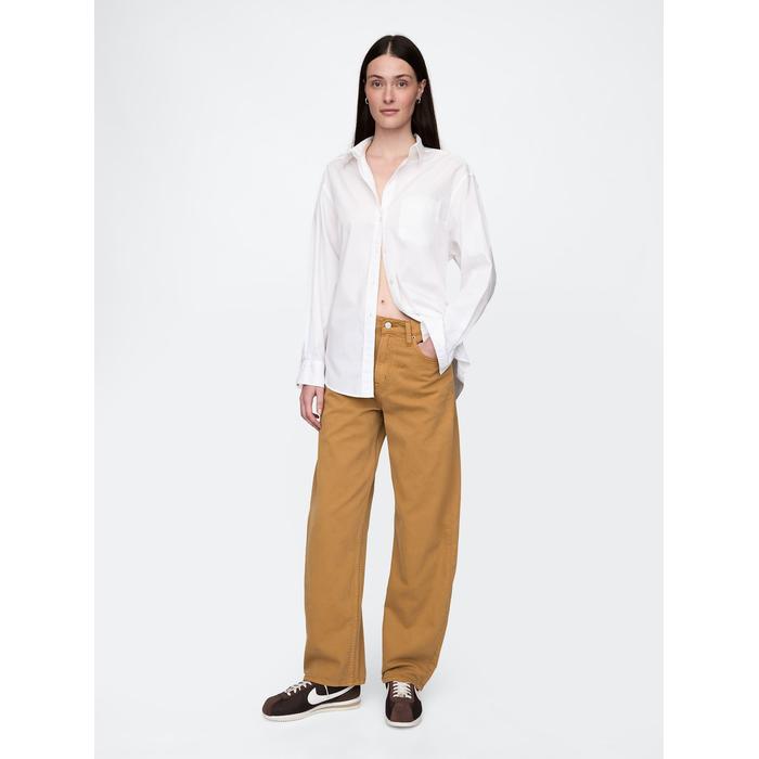 High Rise Barrel Jean Pantolon