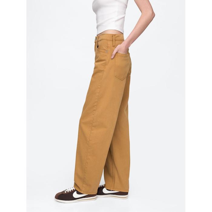 High Rise Barrel Jean Pantolon