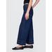 High Stride Wide-Leg Ankle Jean Pantolon цвет: Синий