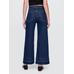 High Stride Wide-Leg Ankle Jean Pantolon цвет: Синий