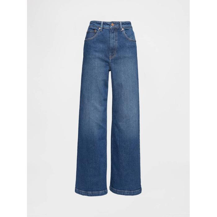 Sky High Rise Stride Wide-Leg Jean Pantolon цвет: Синий