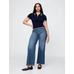 Sky High Rise Stride Wide-Leg Jean Pantolon цвет: Синий