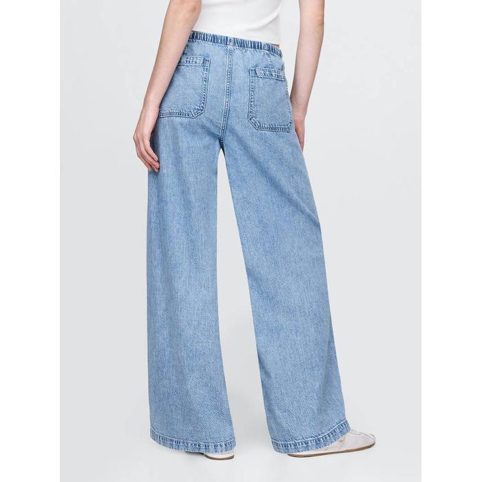 Mid Rise UltraSoft Easy Baggy Jean Pantolon цвет: Голубой