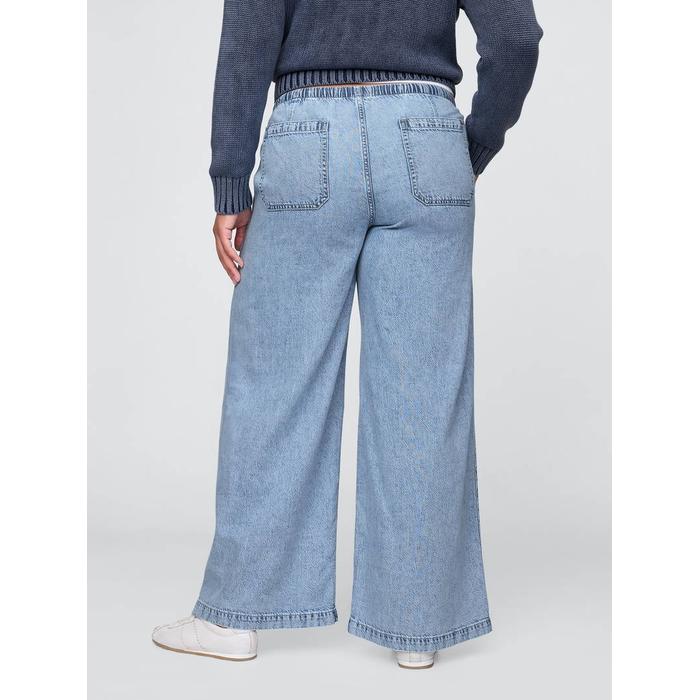 Mid Rise UltraSoft Easy Baggy Jean Pantolon цвет: Голубой