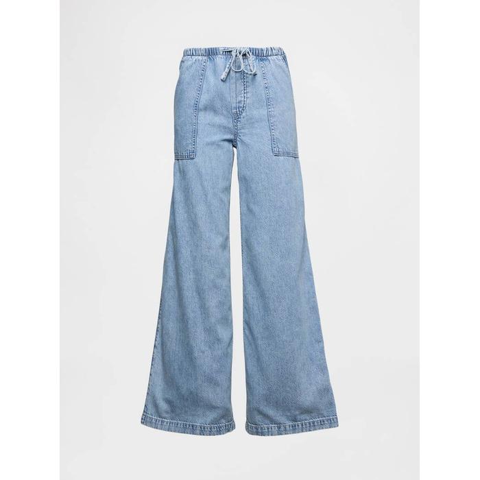 Mid Rise UltraSoft Easy Baggy Jean Pantolon цвет: Голубой