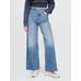 High Stride Wide-Leg Ankle Jean Pantolon цвет: Голубой