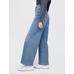 High Stride Wide-Leg Ankle Jean Pantolon цвет: Голубой