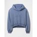 Gap Logo VintageSoft Crop Kapüşonlu Sweatshirt цвет: Голубой