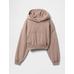 Gap Logo VintageSoft Crop Kapüşonlu Sweatshirt цвет: Коричневый