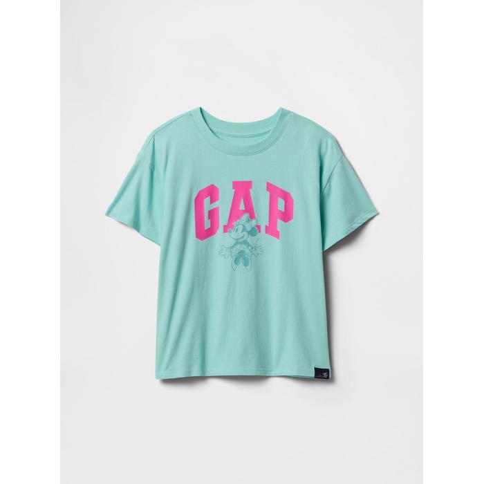 Disney Футболка с логотипом Gap и рисунком Минни Маус цвет: Зелёный