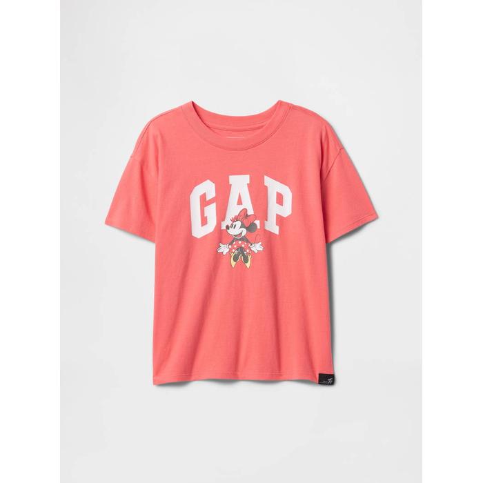 Disney Футболка с логотипом Gap и рисунком Минни Маус цвет: Розовый
