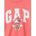 Disney Футболка с логотипом Gap и рисунком Минни Маус цвет: Розовый