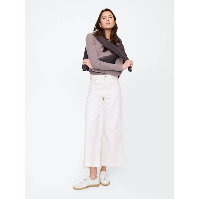 Wide Leg Jean Pantolon цвет: Белый