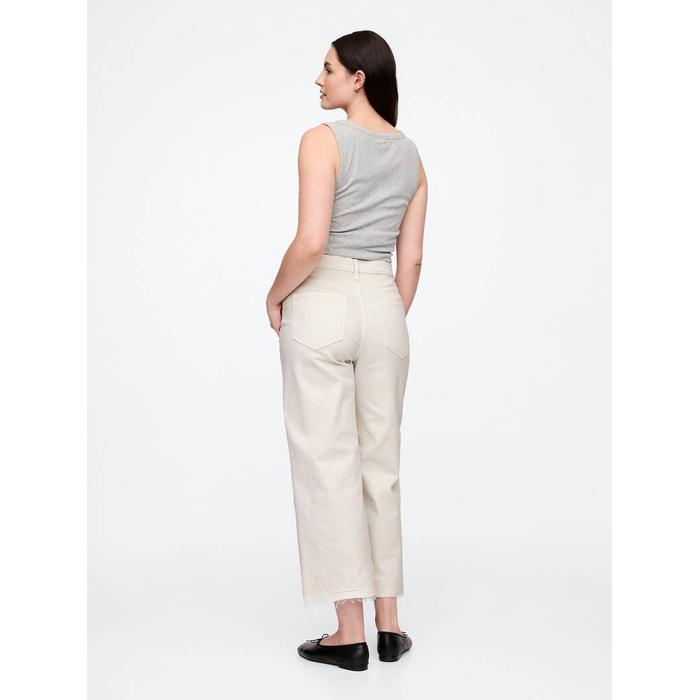 Wide Leg Jean Pantolon цвет: Белый