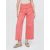 High Rise Stride Wide-Leg Ankle Jean Pantolon цвет: Розовый