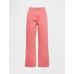 High Rise Stride Wide-Leg Ankle Jean Pantolon цвет: Розовый