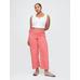 High Rise Stride Wide-Leg Ankle Jean Pantolon цвет: Розовый
