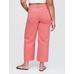 High Rise Stride Wide-Leg Ankle Jean Pantolon цвет: Розовый