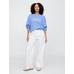 Gap Logo Vintage Soft Havlu Kumaş Wedge V Yaka Sweatshirt цвет: Голубой