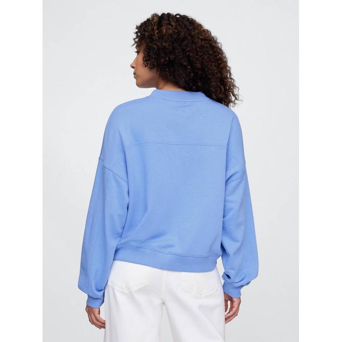 Gap Logo Vintage Soft Havlu Kumaş Wedge V Yaka Sweatshirt цвет: Голубой