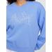 Gap Logo Vintage Soft Havlu Kumaş Wedge V Yaka Sweatshirt цвет: Голубой