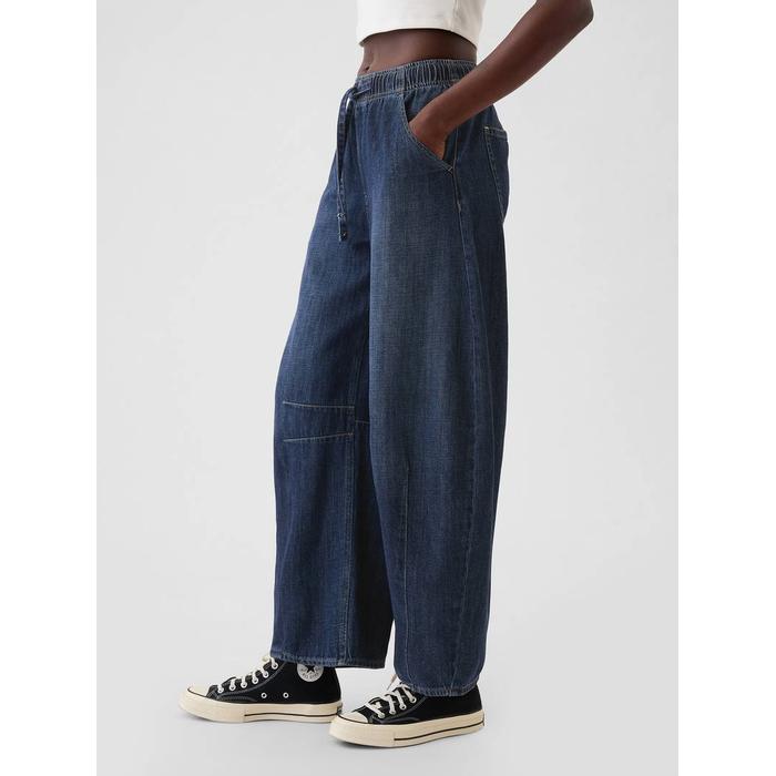 Mid Rise Easy Horseshoe Jean Pantolon цвет: Синий