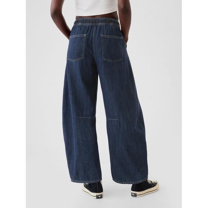Mid Rise Easy Horseshoe Jean Pantolon цвет: Синий