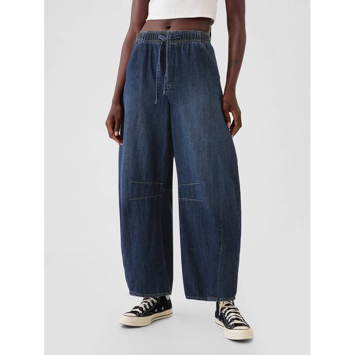Mid Rise Easy Horseshoe Jean Pantolon цвет: Синий