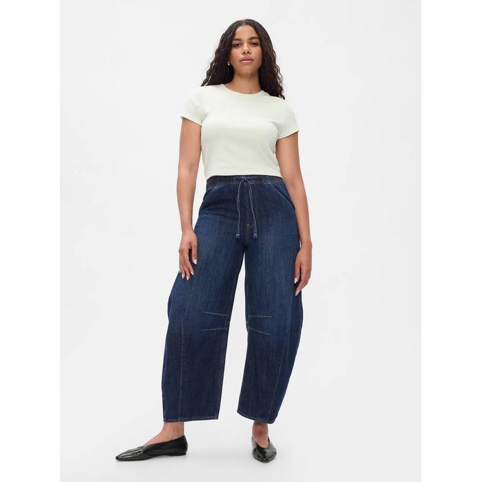 Mid Rise Easy Horseshoe Jean Pantolon цвет: Синий