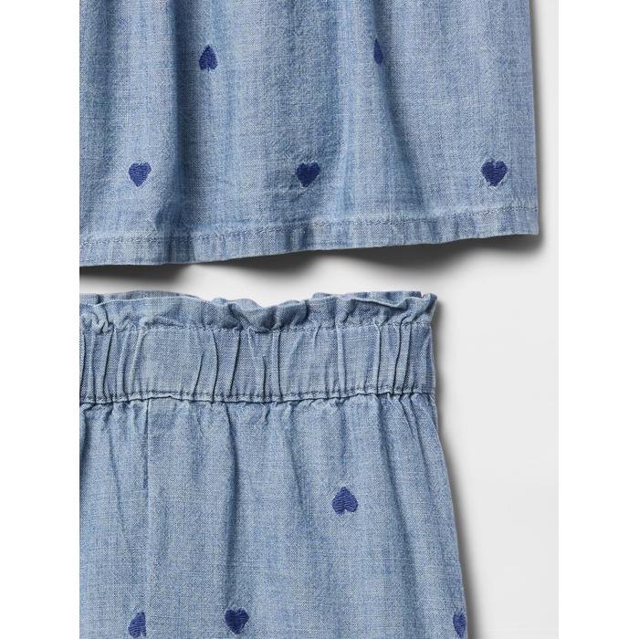 Kalp Desenli Outfit Set цвет: Голубой
