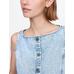 UltraSoft Crop Denim Yelek цвет: Голубой