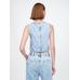 UltraSoft Crop Denim Yelek цвет: Голубой