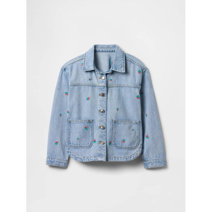 Desenli Denim Ceket цвет: Голубой