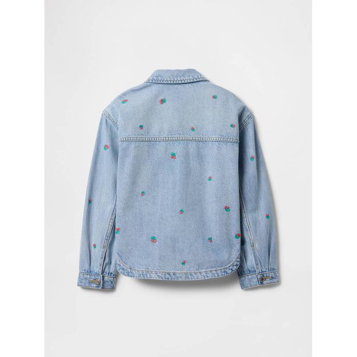 Desenli Denim Ceket цвет: Голубой