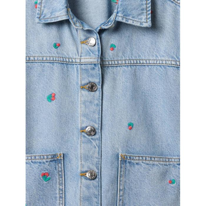 Desenli Denim Ceket цвет: Голубой