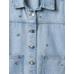 Desenli Denim Ceket цвет: Голубой
