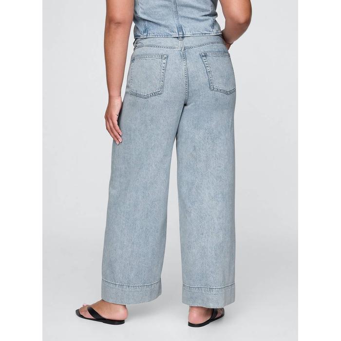 Mid Rise UltraSoft Denim Baggy Pantolonlar цвет: Голубой
