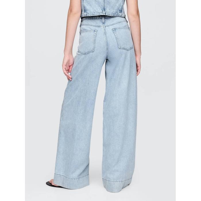 Mid Rise UltraSoft Denim Baggy Pantolonlar цвет: Голубой
