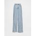 Mid Rise UltraSoft Denim Baggy Pantolonlar цвет: Голубой